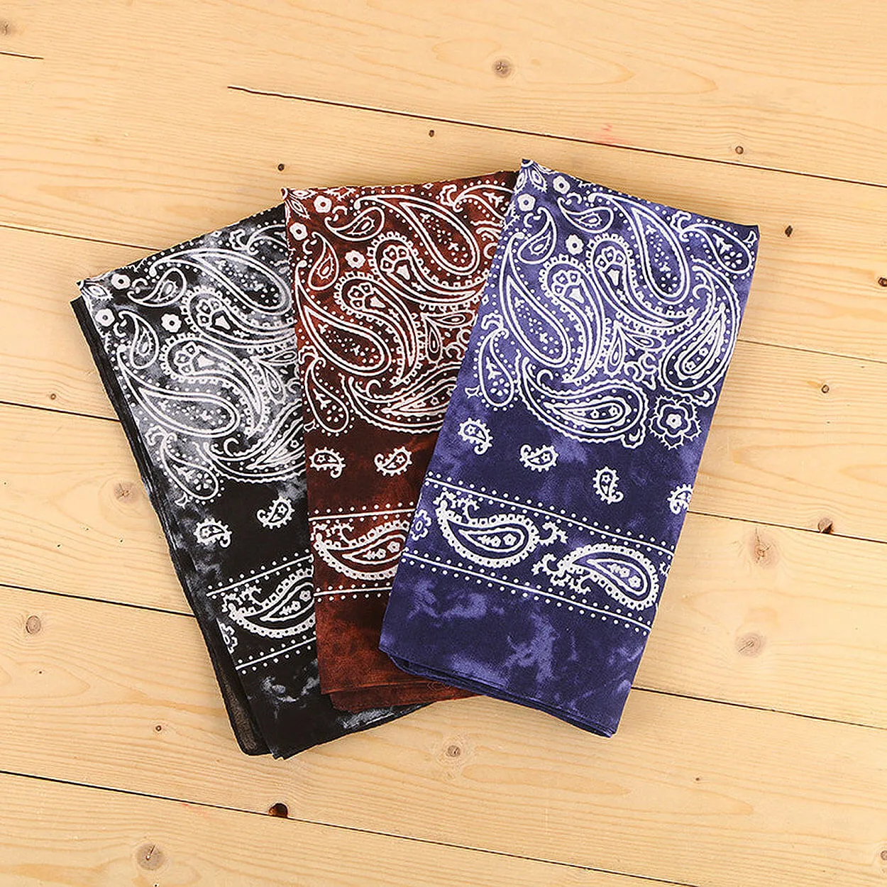 12 Pcs Bandanas Pack for Men, Cotton Large Paisley Handkerchief Face Scarf
