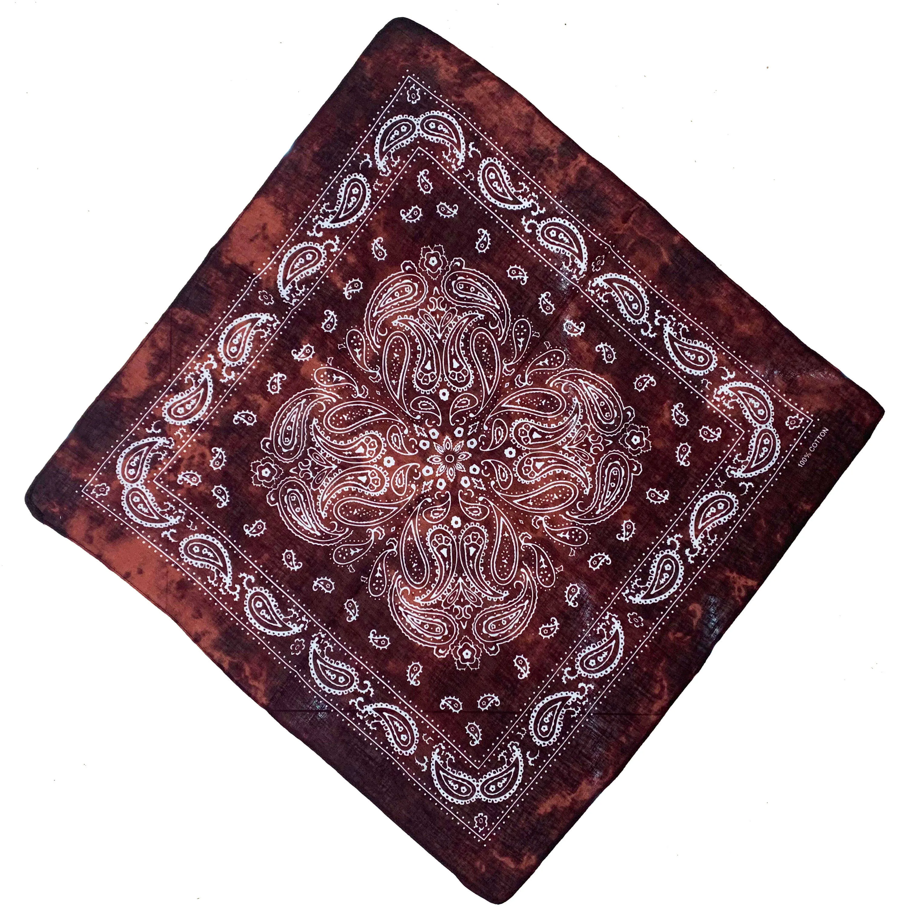 12 Pcs Bandanas Pack for Men, Cotton Large Paisley Handkerchief Face Scarf