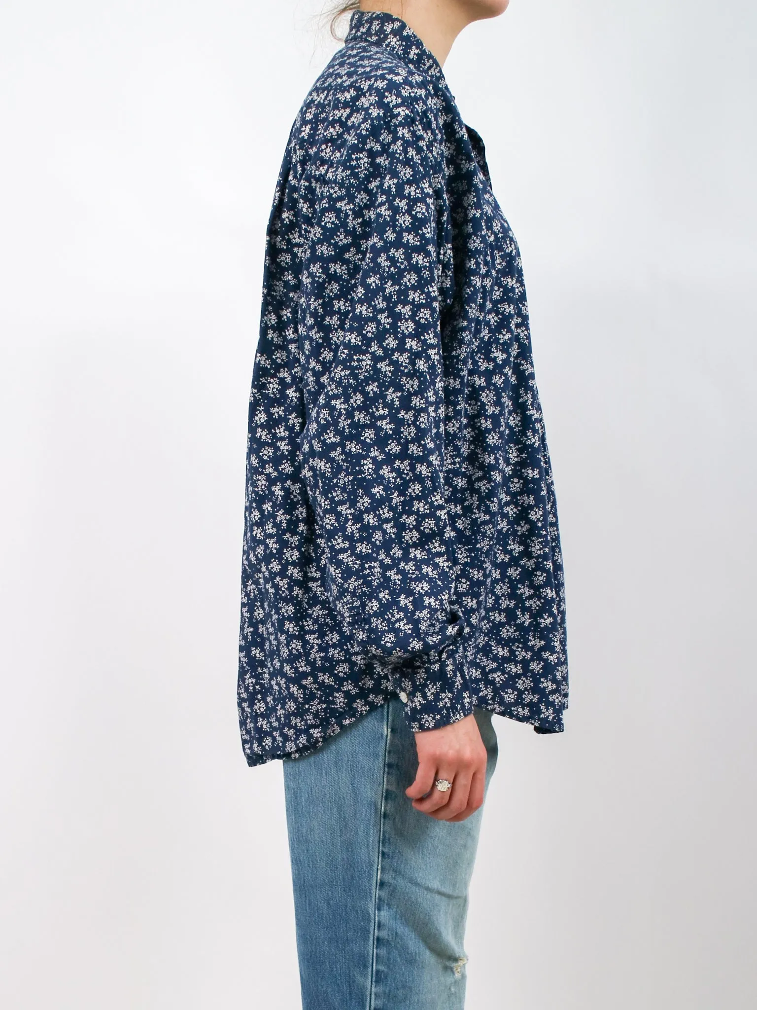 1990s Mens Club Monaco Floral Button Up Shirt