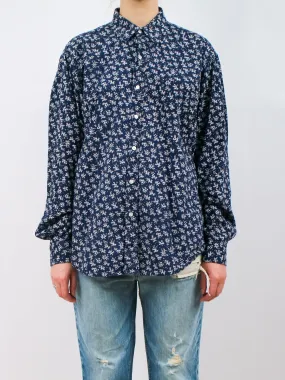 1990s Mens Club Monaco Floral Button Up Shirt