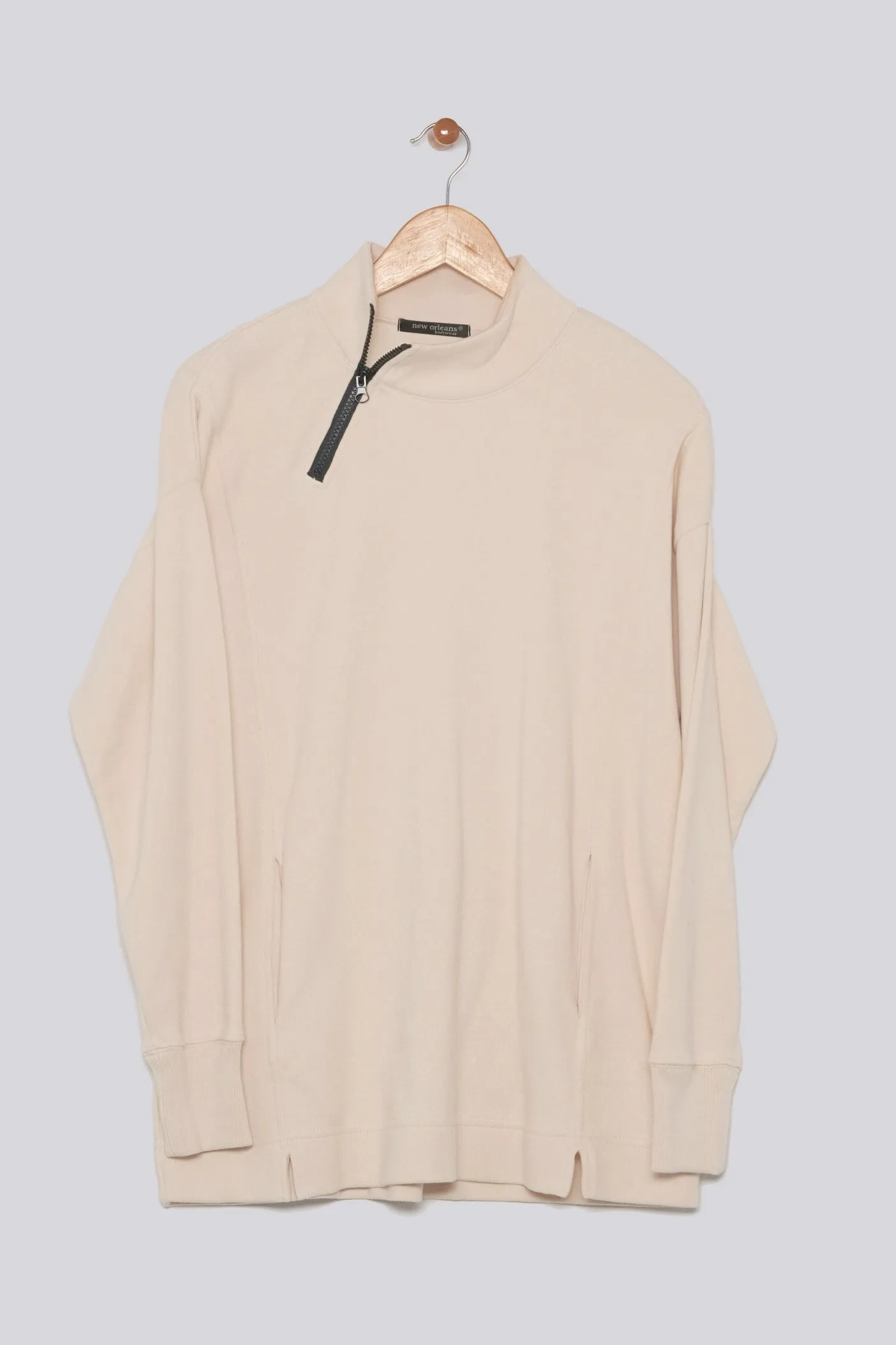 28" Long Sleeve Half Zip Pullover