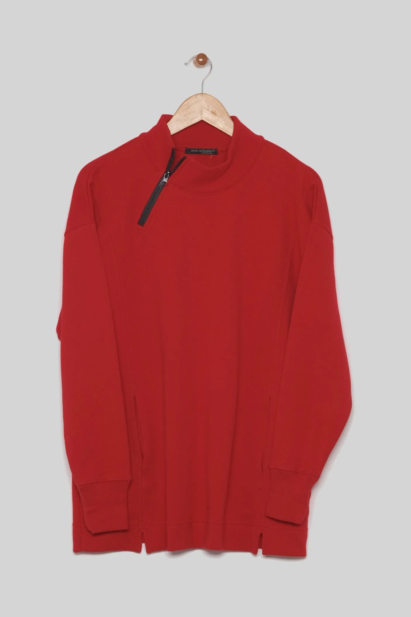 28" Long Sleeve Half Zip Pullover