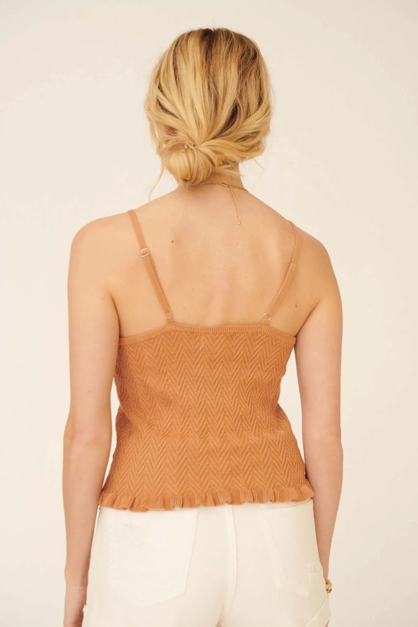 Always Yours Ruffled Surplice Cami Top
