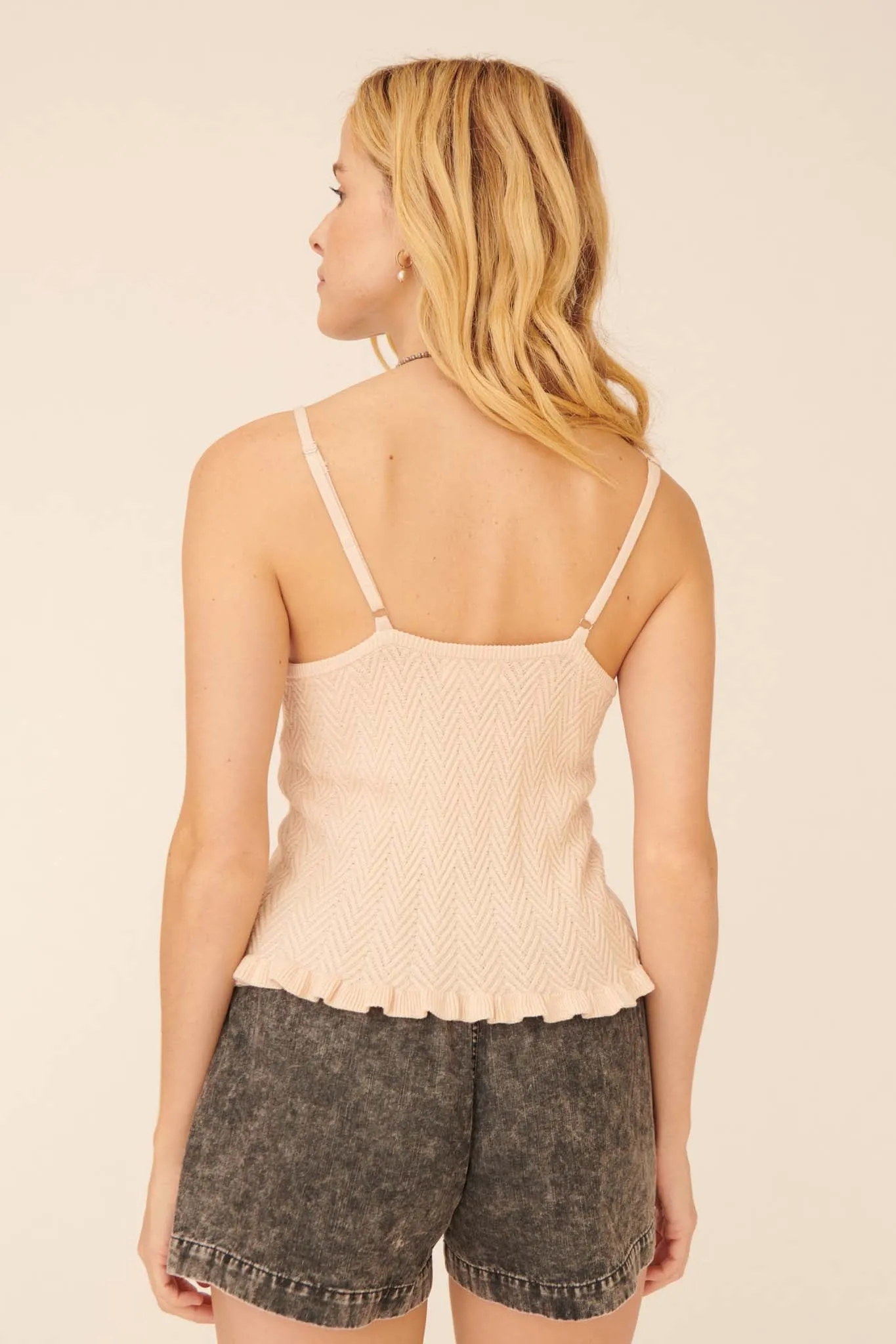 Always Yours Ruffled Surplice Cami Top