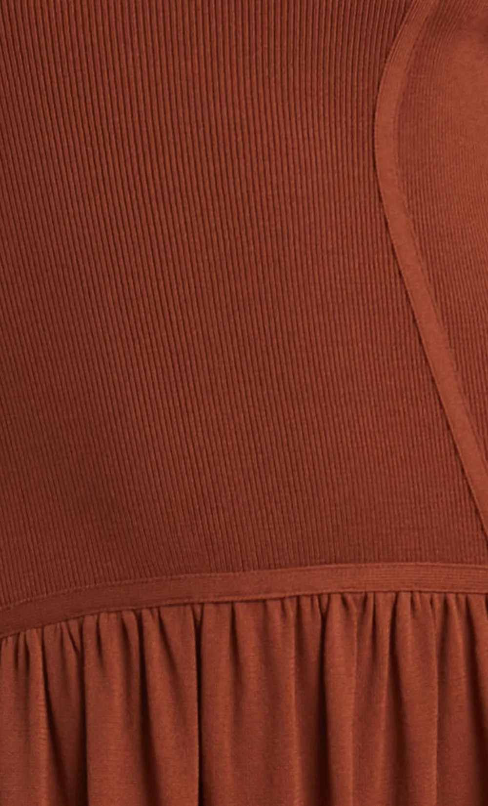 Amalia Knit Maxi Dress - Rust