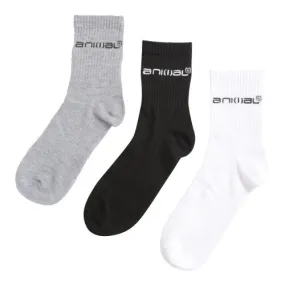 Animal Mens Austin Recycled Ankle Socks (Pack of 3)