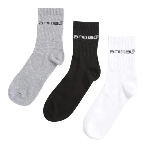 Animal Mens Austin Recycled Ankle Socks (Pack of 3)