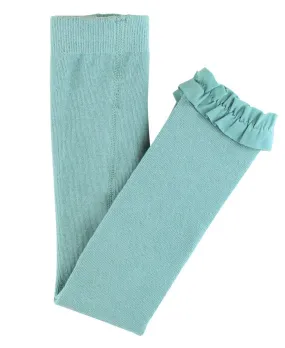 Antique Blue Footless Ruffled Tights
