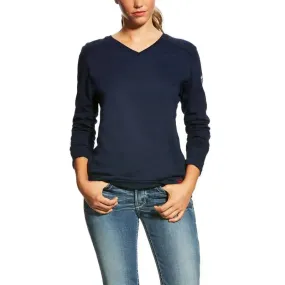 ARIAT - WMS FR AC Crew Top, Navy
