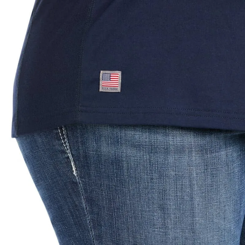 ARIAT - WMS FR AC Crew Top, Navy