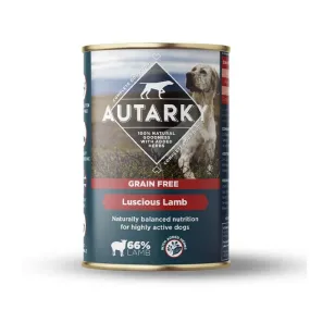 Autarky Grain Free Luscious Lamb Complete Wet Dog Food 12 x 395g