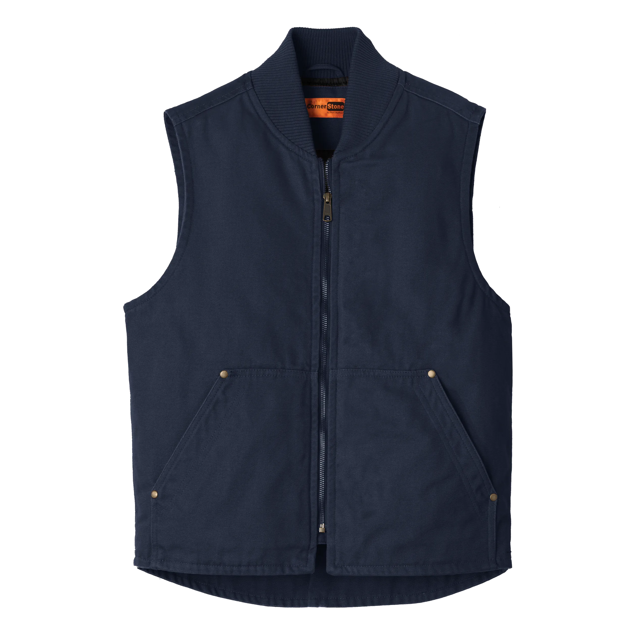 B1829 Mens Washed Duck Cloth Vest