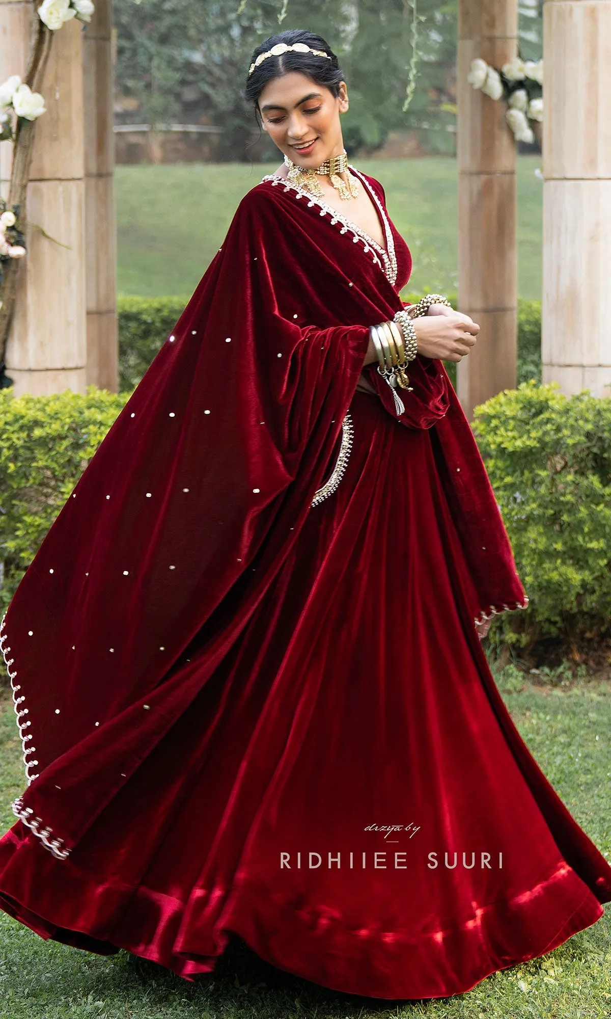 Bareen Mughals Red Shawl