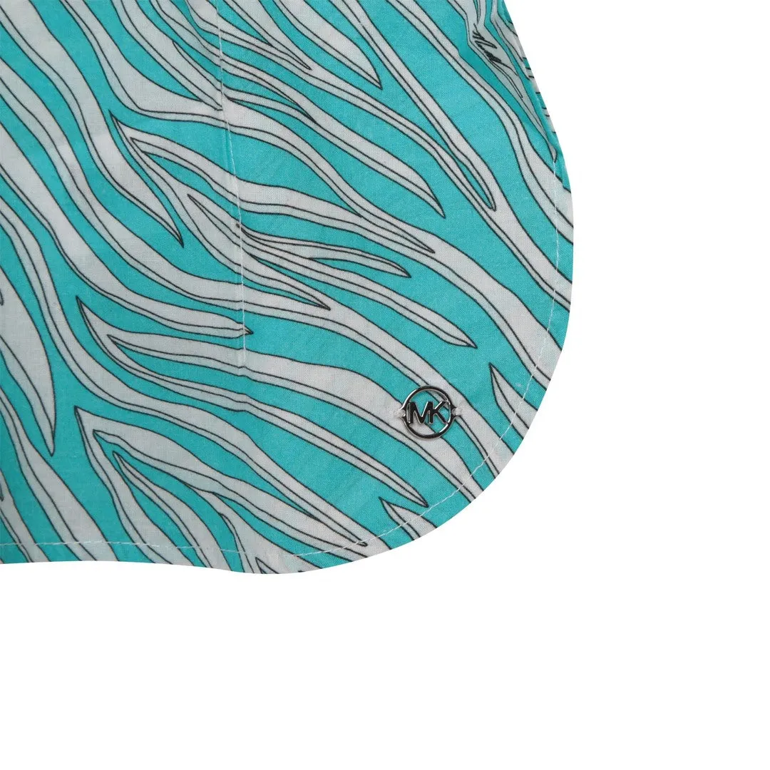 Blue Cotton Poncho
