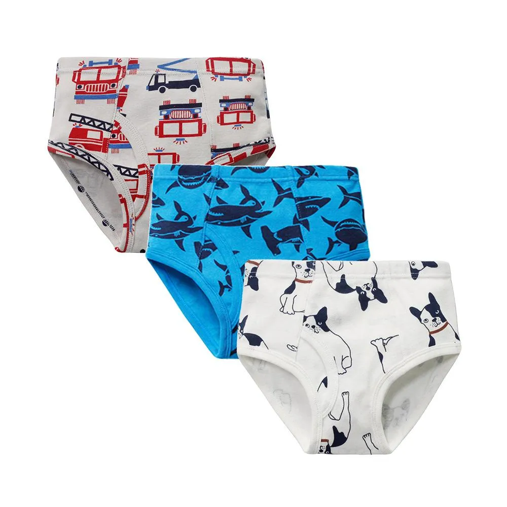 Boys' triangle pure cotton dinosaur children's underwear Wholesale Kids Clothing