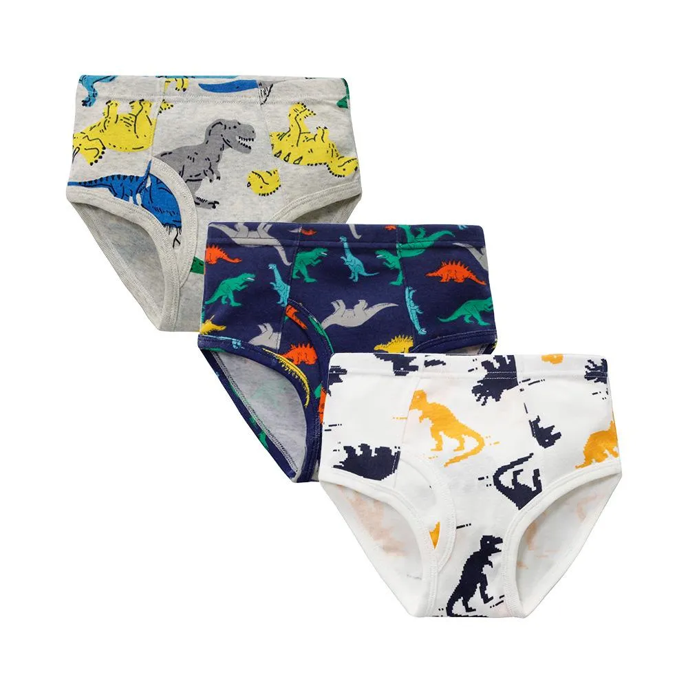 Boys' triangle pure cotton dinosaur children's underwear Wholesale Kids Clothing