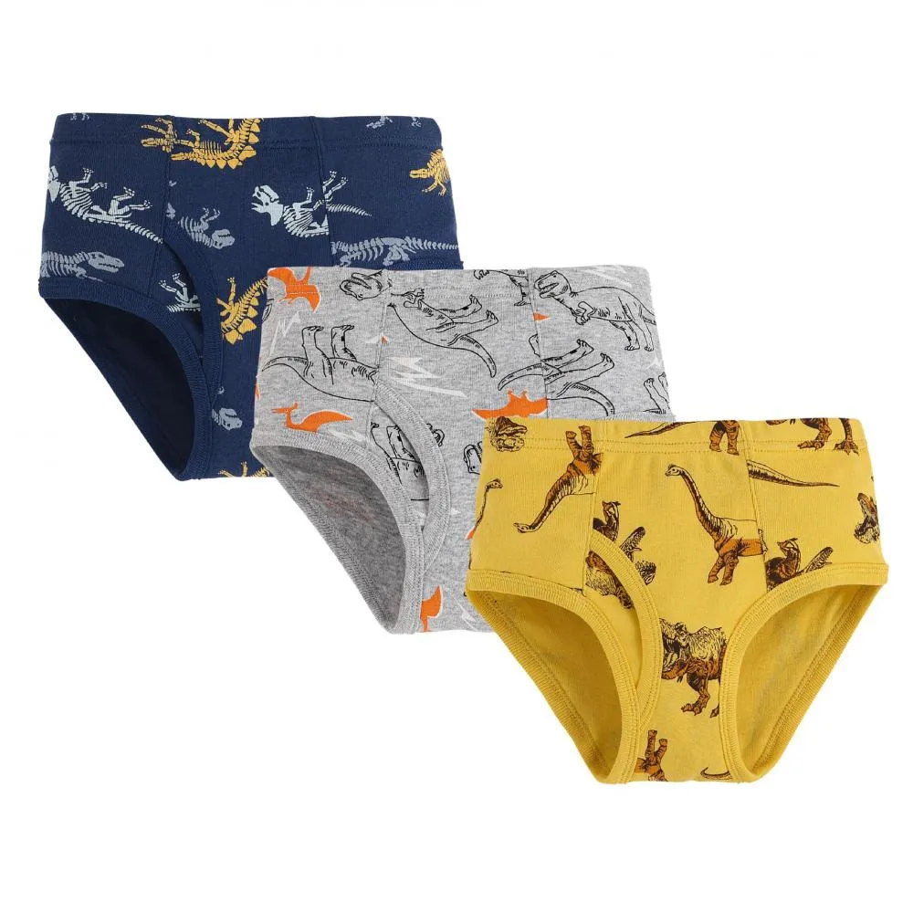 Boys' triangle pure cotton dinosaur children's underwear Wholesale Kids Clothing