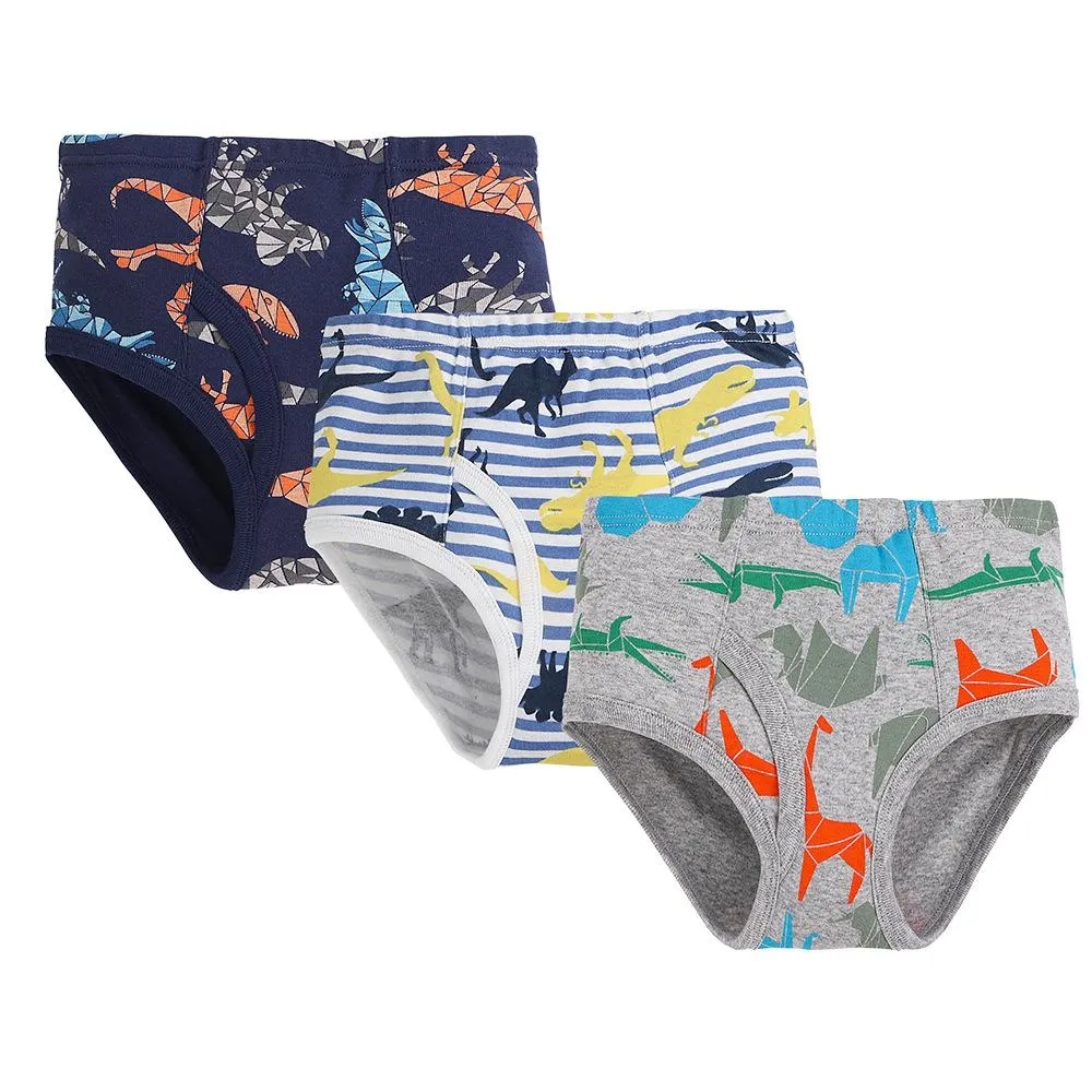 Boys' triangle pure cotton dinosaur children's underwear Wholesale Kids Clothing