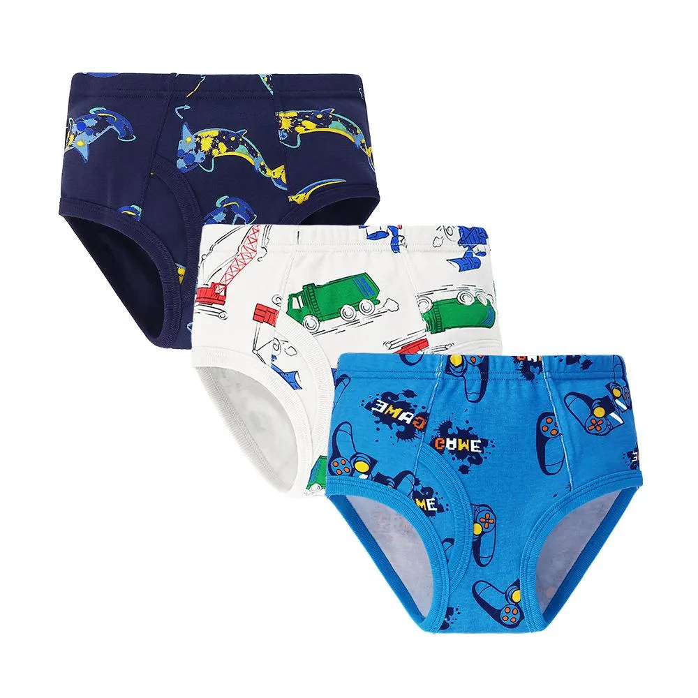 Boys' triangle pure cotton dinosaur children's underwear Wholesale Kids Clothing