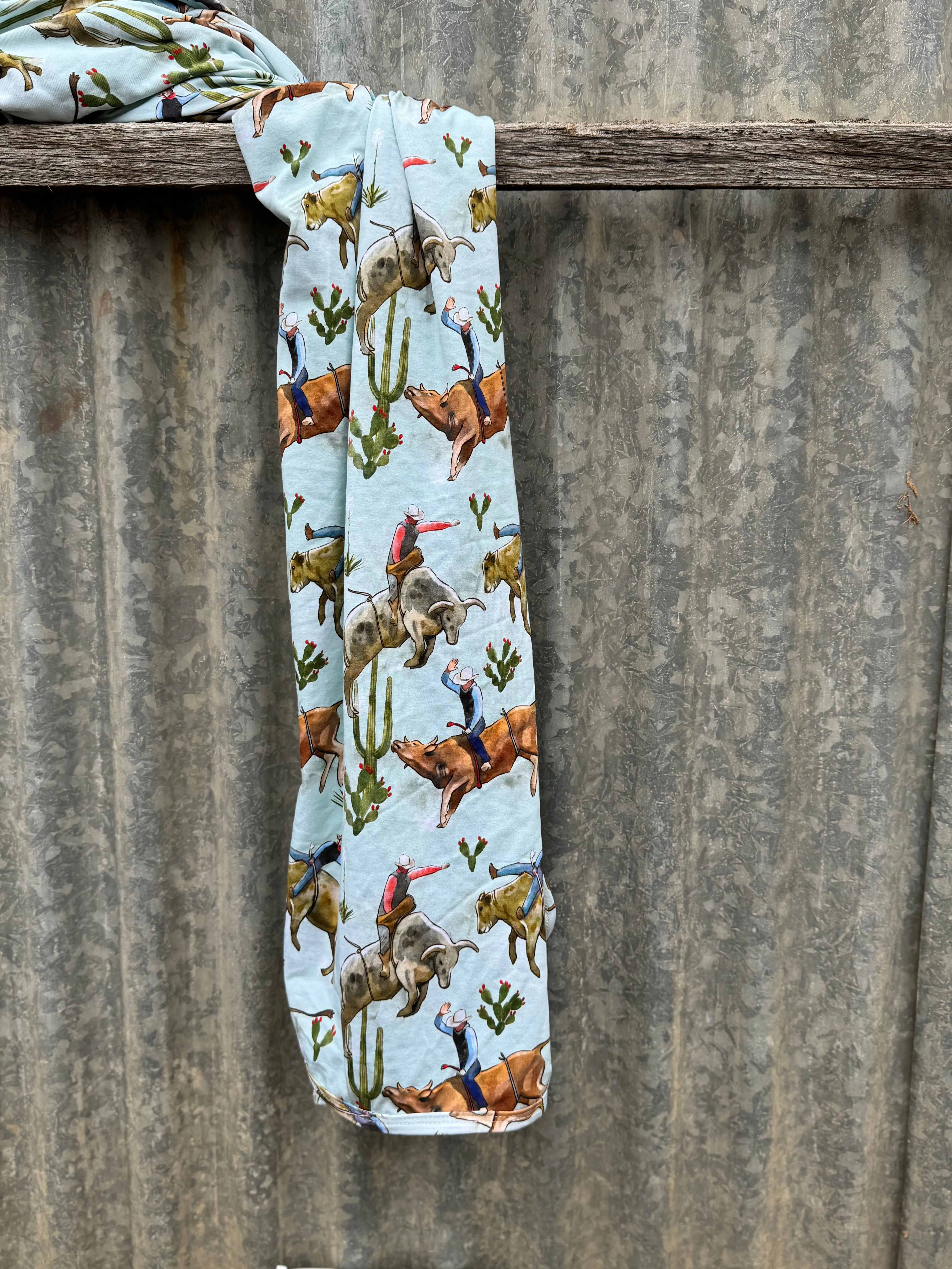 Bucking Bulls Jersey Organic Cotton Swaddle