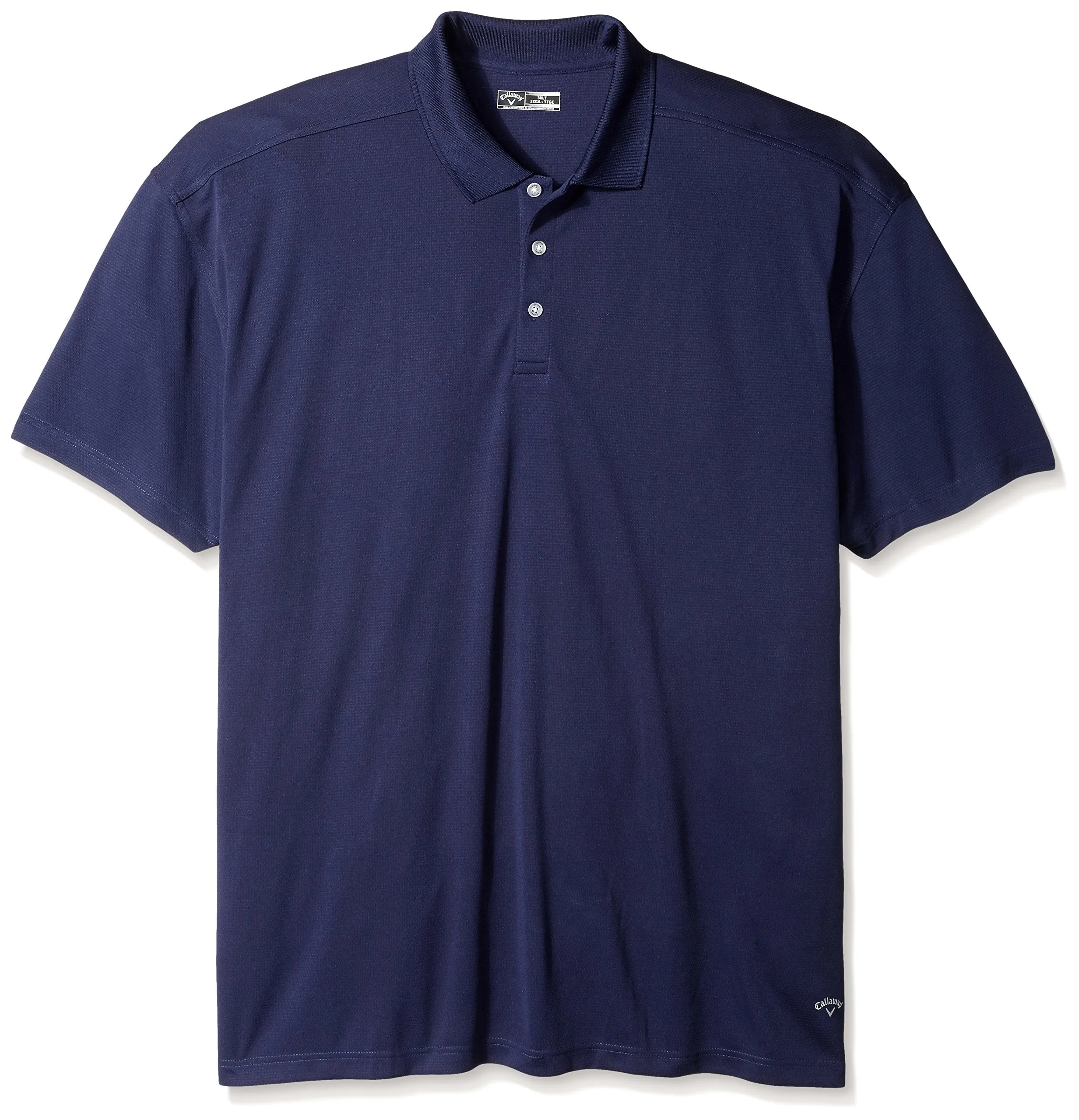 Callaway Men's Standard Short Sleeve Core Performance Golf Polo Shirt with Sun Protection (Size Small-4X Big & Tall), Peacoat, 4X-Large