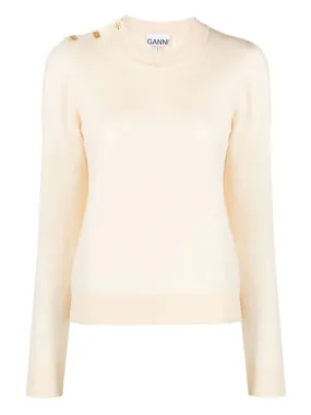 Cashmere Mix O Neck Pullover