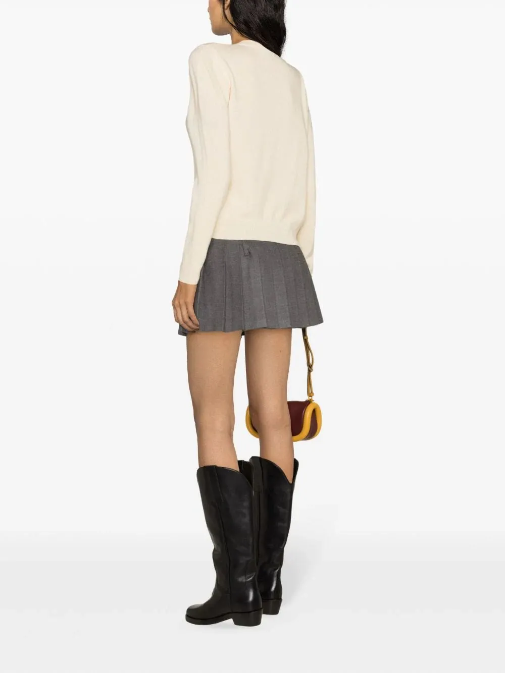 Cashmere Mix O Neck Pullover