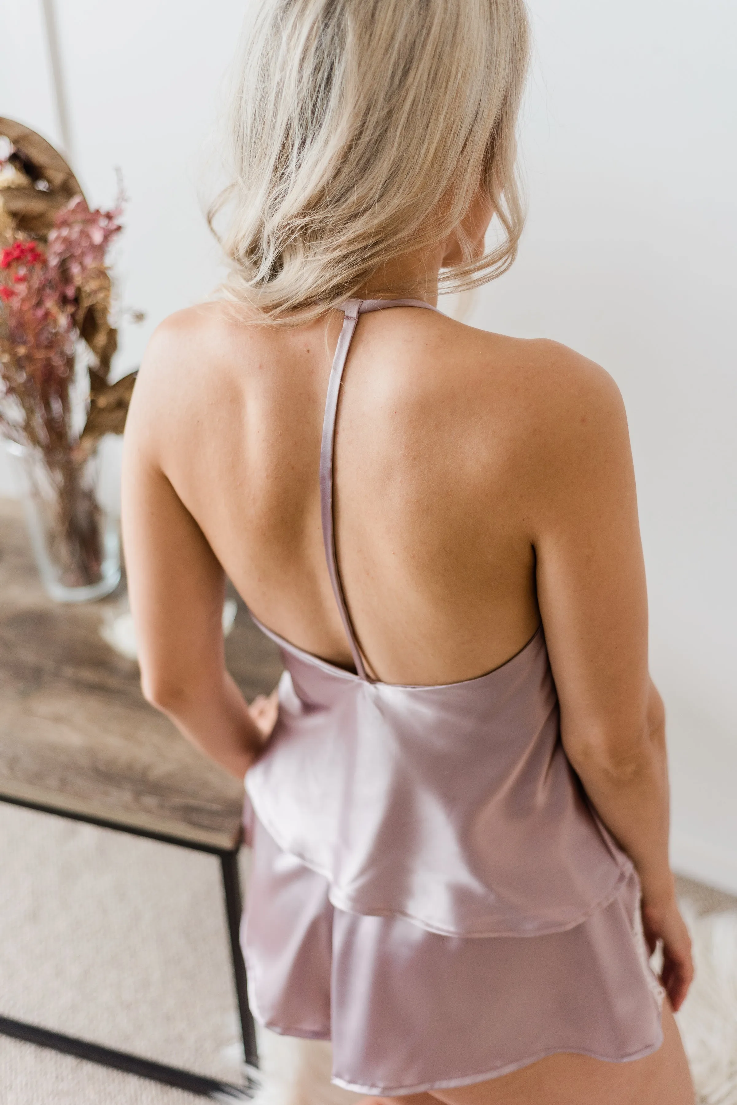 Celine Cowl Cami in Lavender