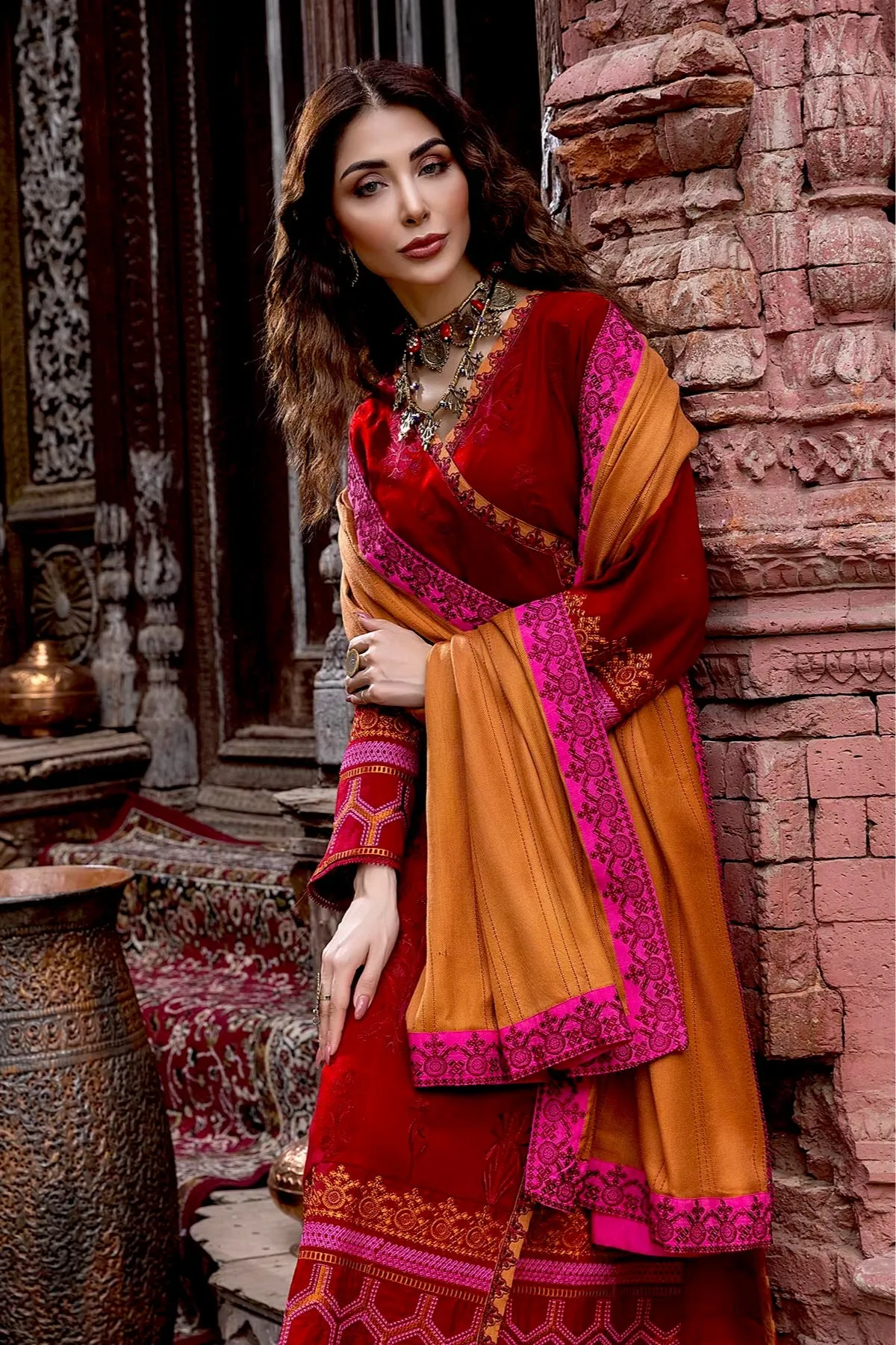 Charizma Poshima Winter Collection (with Woven Shawl) – PS-08