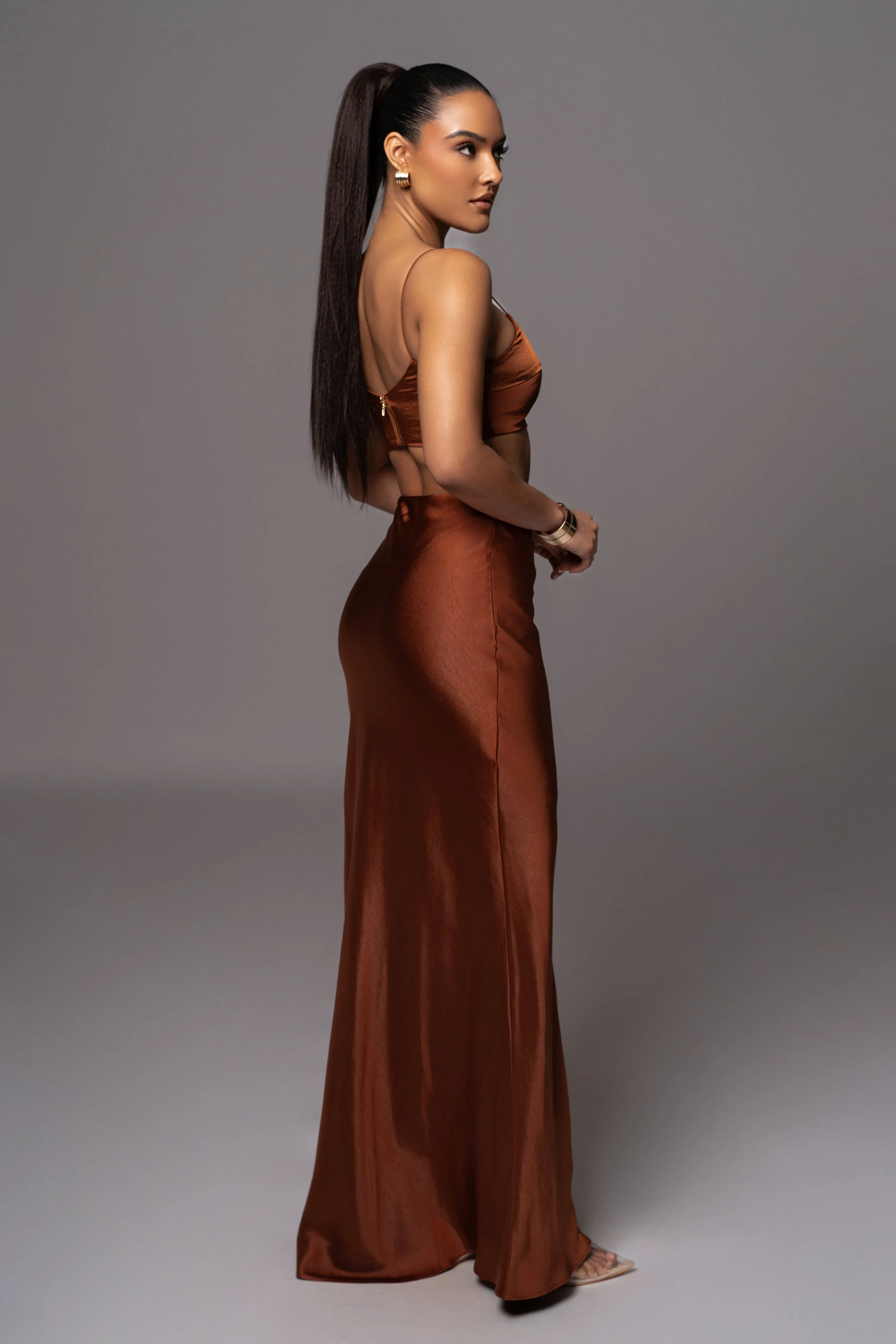 Copper Isella 2-Piece Skirt Set