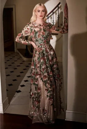 Copper Savannah Sequine Gown