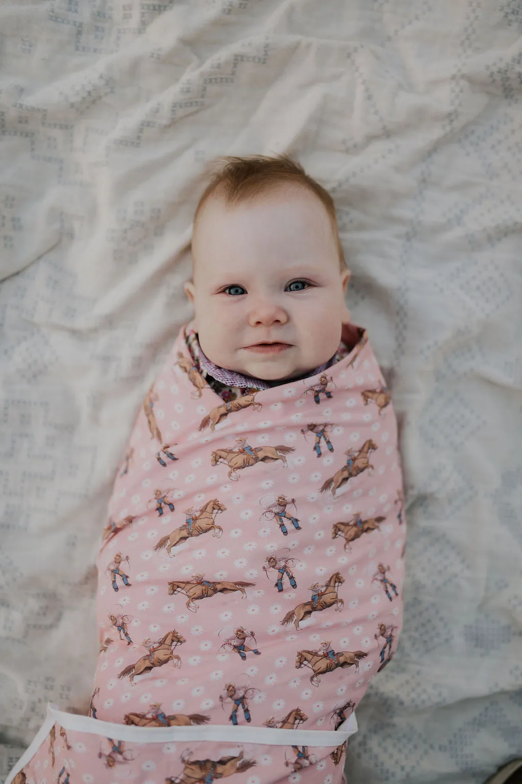 Cowgirl Heart NEW FEEL Jersey Cotton Swaddle