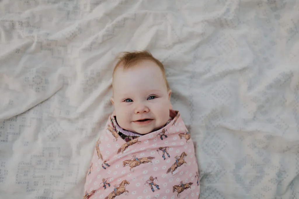 Cowgirl Heart NEW FEEL Jersey Cotton Swaddle