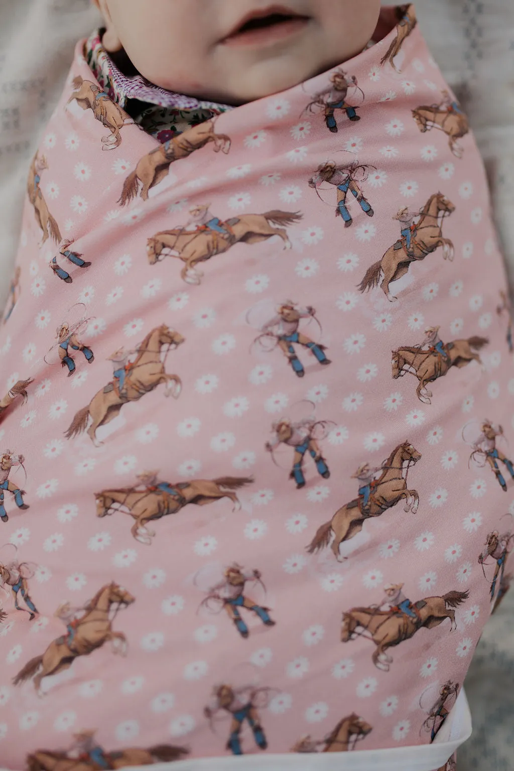 Cowgirl Heart NEW FEEL Jersey Cotton Swaddle