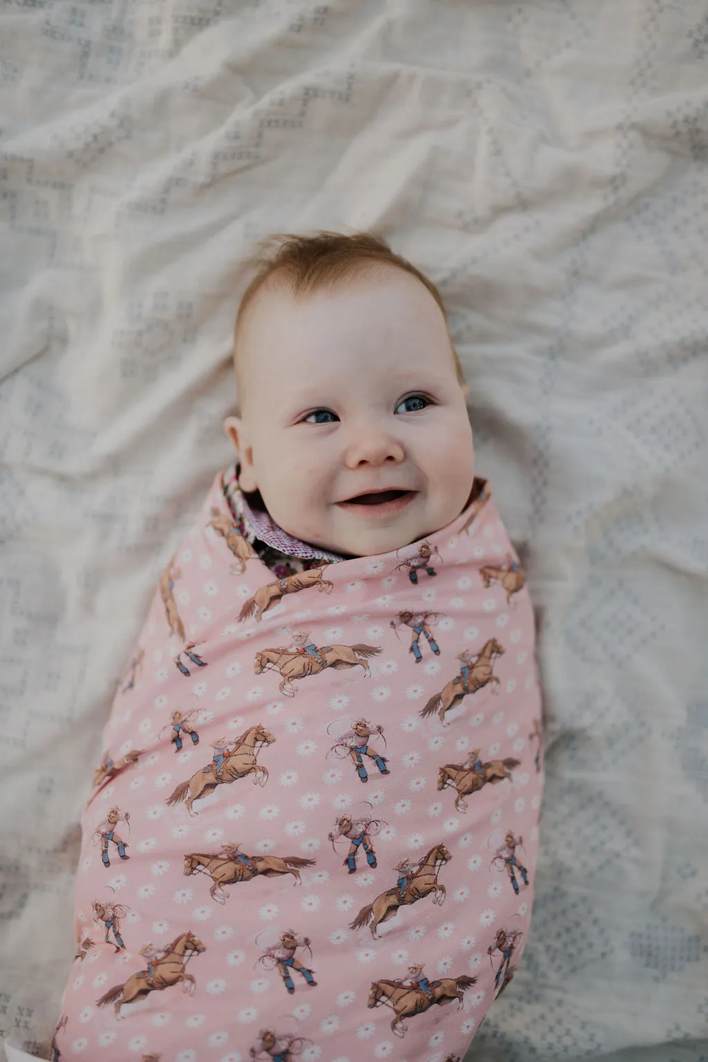 Cowgirl Heart NEW FEEL Jersey Cotton Swaddle