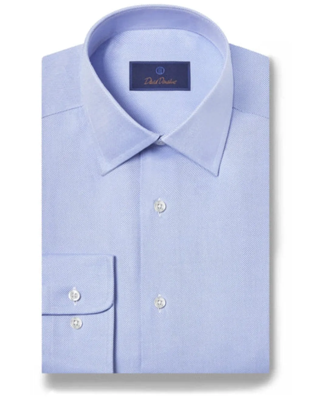 David Donahue Blue Royal Oxford Regular Fit Dress Shirt