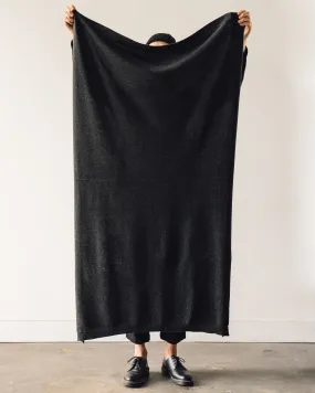 Evan Kinori Knit Shawl, Charcoal