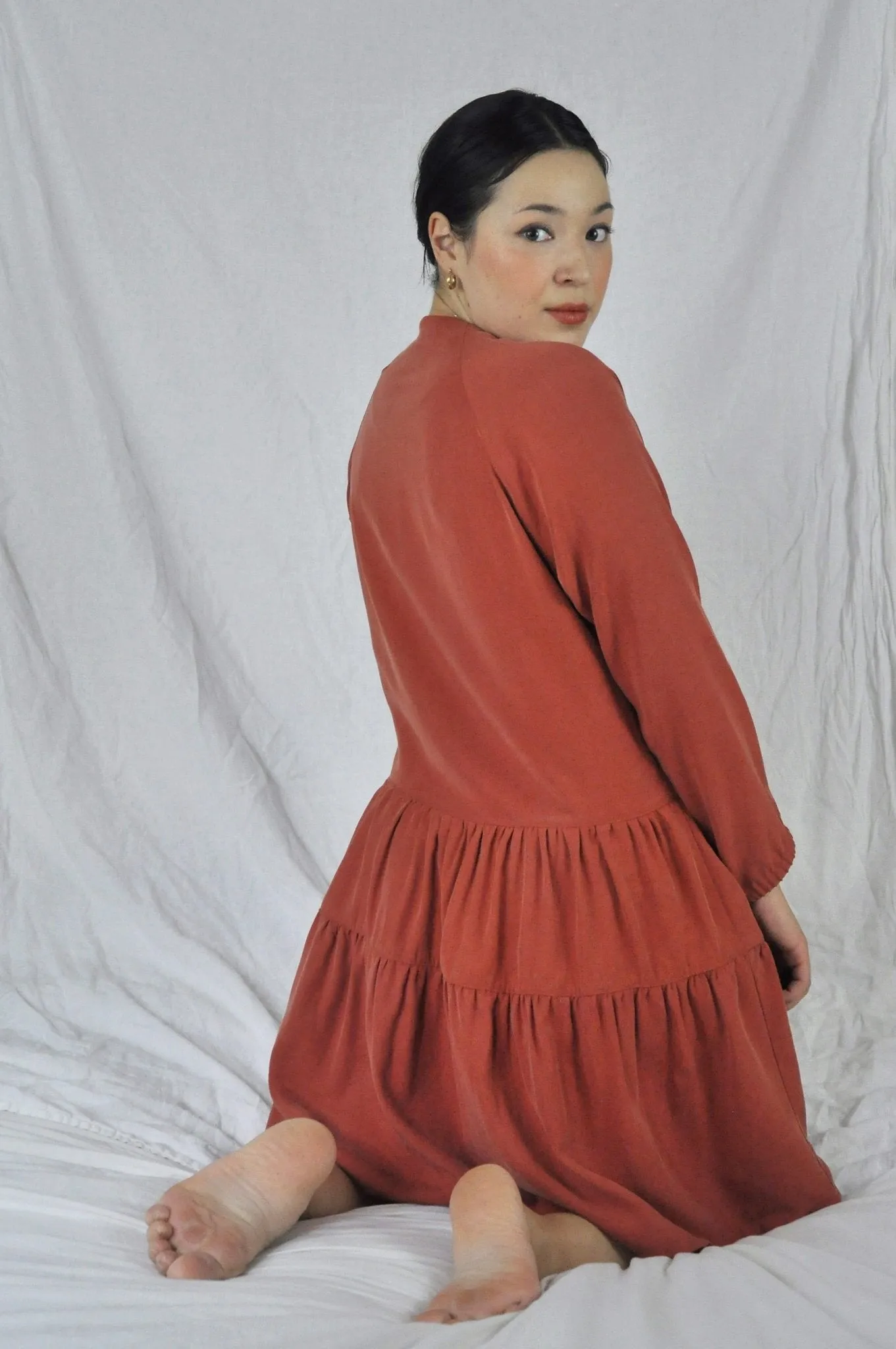 Eve Gravel Primrose Dress - Rust or Dusty Pink (Online Exclusive)