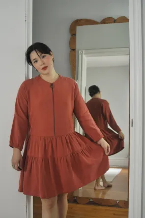 Eve Gravel Primrose Dress - Rust or Dusty Pink (Online Exclusive)