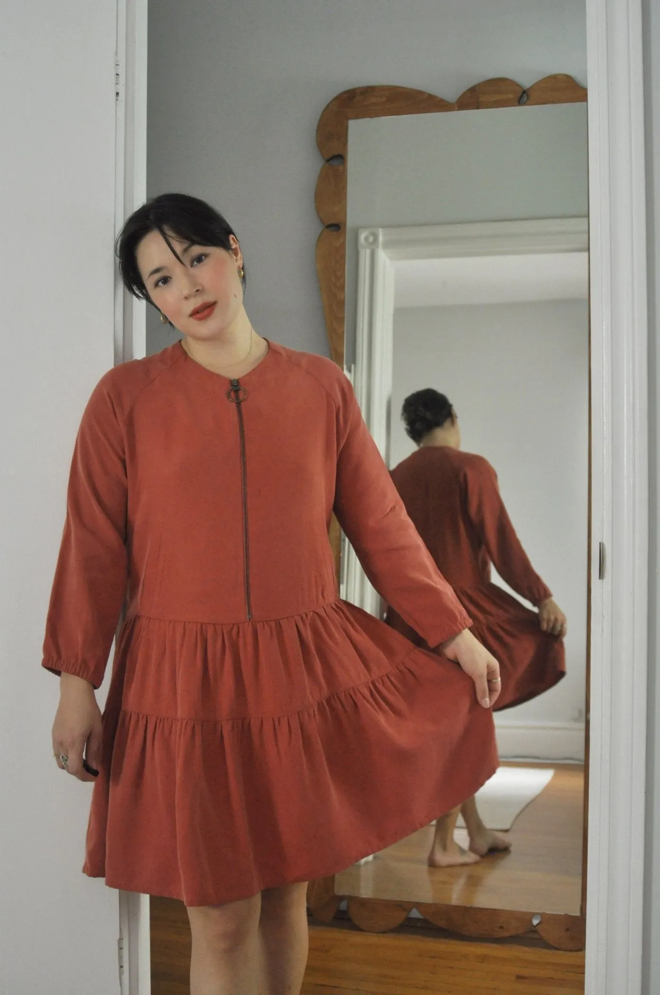 Eve Gravel Primrose Dress - Rust or Dusty Pink (Online Exclusive)