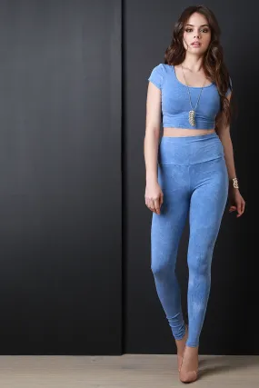 Faded High Waist Leggings