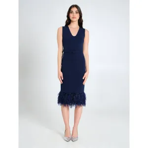 FEATHER SHEATH DRESS