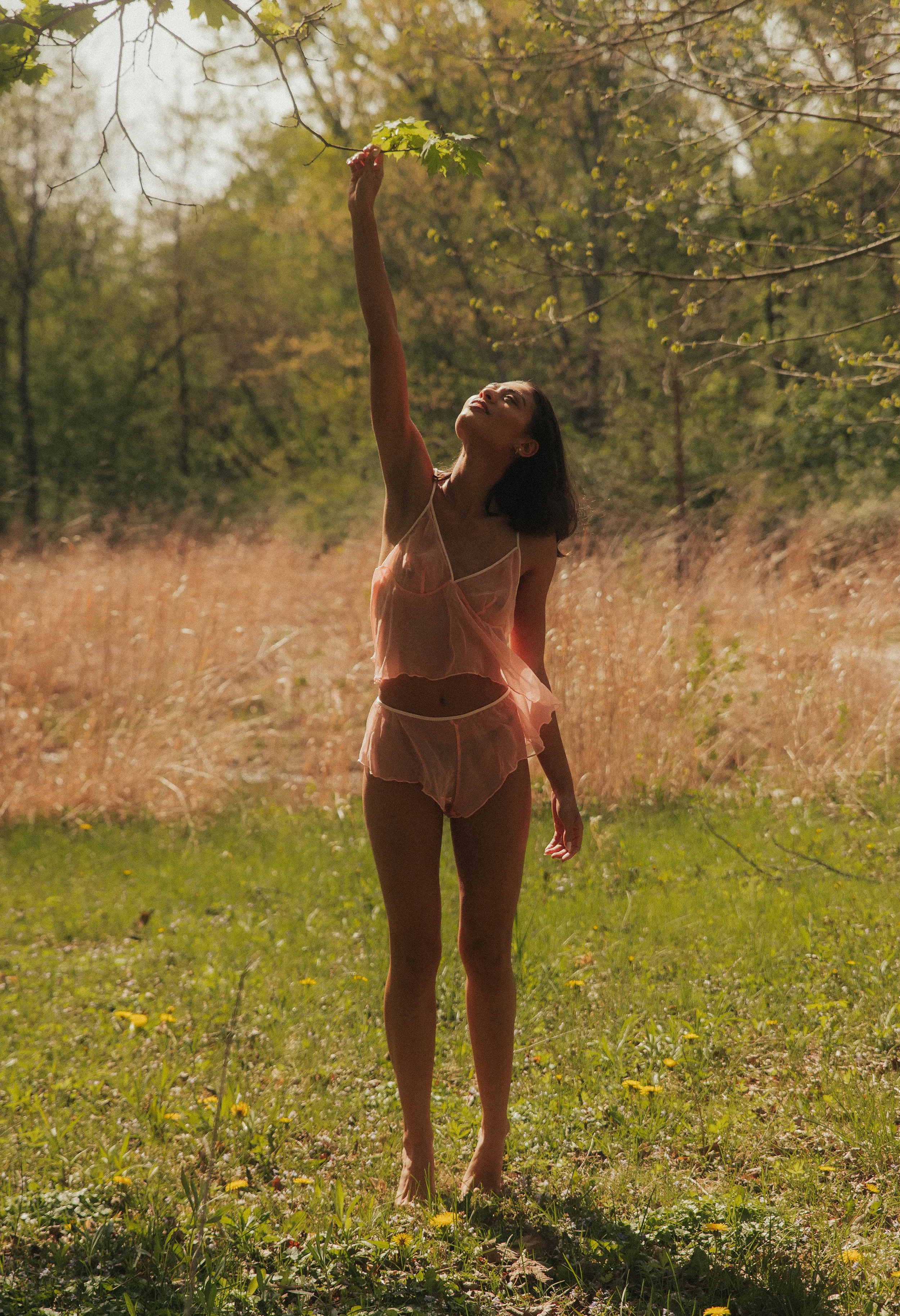 Folie Silk Shorty - Ballet Pink