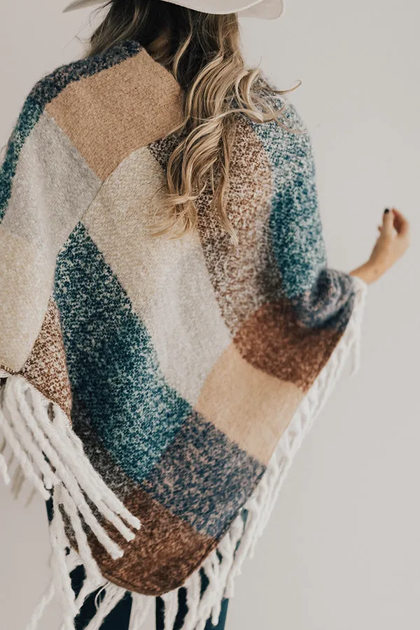 Forever Crushing Plaid Poncho