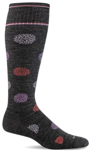 Full Bloom Women's Bamboo/Merino Moderate Graduated Compression Socks - Wide Calf Fit