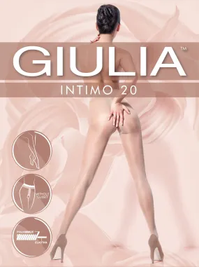 Giulia Intimo 20 Denier Open Gusset - Crotchless Tights
