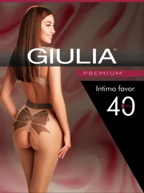 Giulia Intimo Favor 40 Denier Open Gusset - Crotchless Tights