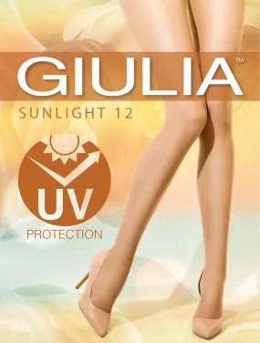 Giulia Sunlight 12 Denier Sheer Tights with 95% UV protection