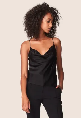 Jaxton Cowl Neck Cami - Black