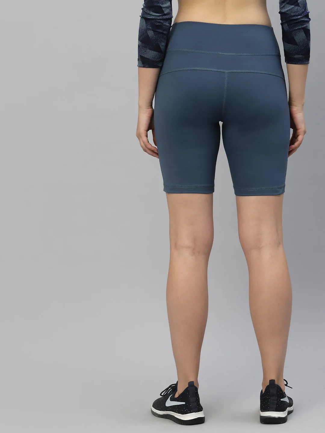 JUMP USA Women Ensign Blue Rapid-Dry Fit Running Short Tights